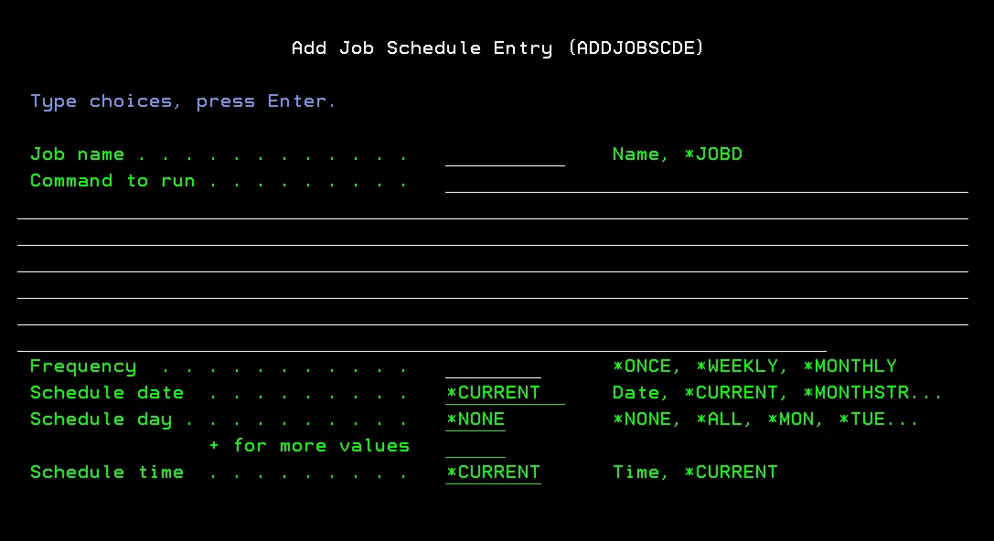 addjobscde screen