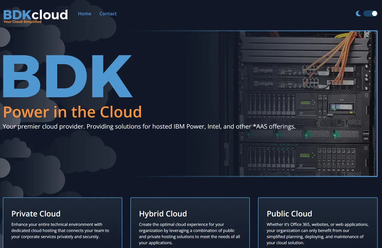 BDKcloud Website Hero Image