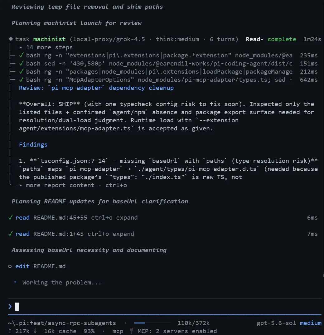 An oracle review finding reporting a type-resolution issue before the lead applies the next fix